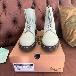 Dr. Martens Women's Pascal Boots - Sage Green 1460 Price 99.00 dollars